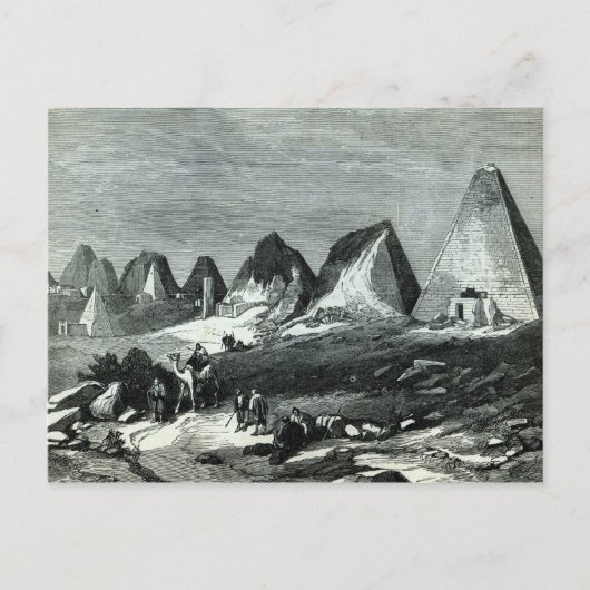 Carte Postale Pyramides de Méroé, sur le Nil (Devant)