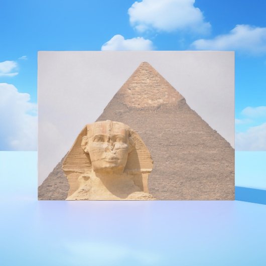 Carte Postale Pyramides de Sphinx Égypte antique Khufu Pharaon