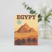 Carte Postale Pyramides du désert d'Égypte (Debout devant)