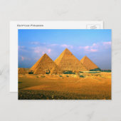Carte postale Pyramides égyptiennes : (Devant / Derrière)