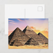 Carte Postale Pyramides égyptiennes (Devant / Derrière)