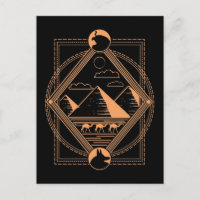 Pyramides égyptiennes Camions Anubis Horus Géométr