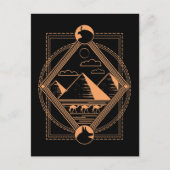 Carte Postale Pyramides égyptiennes Camions Anubis Horus Géométr (Devant)