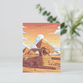 Carte Postale Pyramides et sphinx égyptiens identiques (Debout devant)