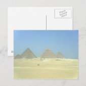 Carte Postale Pyramides, Le Caire (Devant / Derrière)