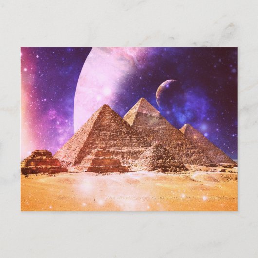 Carte Postale Pyramides spatiales (Devant)