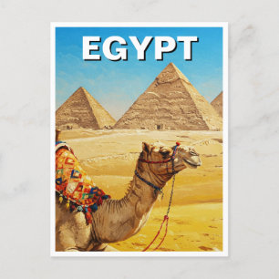 Carte Postale Pyramides sphinx égyptiennes de Gizeh Camel