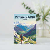 Carte Postale Pyrénées GR10 France (Debout devant)