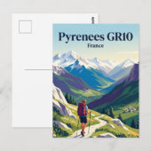 Carte Postale Pyrénées GR10 France (Devant / Derrière)