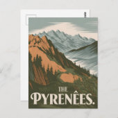 Carte Postale Pyrénées vintage (Devant / Derrière)