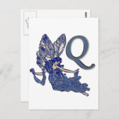Carte Postale Q Angle monogramme (Devant / Derrière)