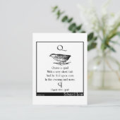 Carte Postale Q était une caille (Debout devant)