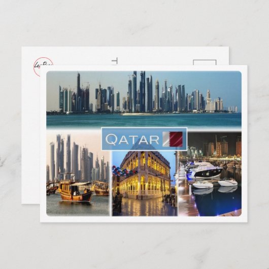 Carte Postale QA Qatar, (Devant / Derrière)