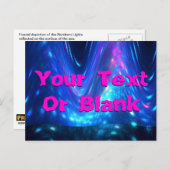 Carte Postale Qaanaaq - Lumières du Nord (Devant / Derrière)