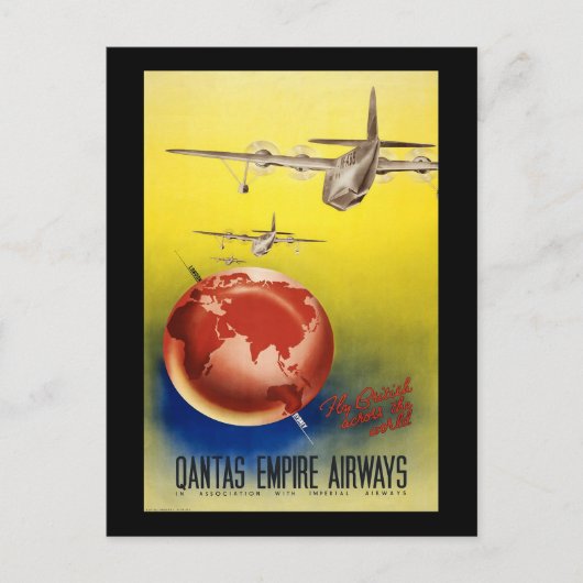 Carte Postale Qantas Empire Airways (Devant)