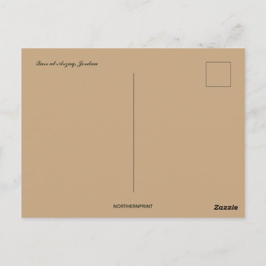 Carte Postale Qasr Al-Azraq Jordanie (Dos)