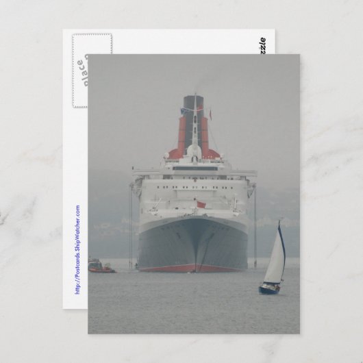 Carte Postale QE2 on the River Forth (Devant / Derrière)