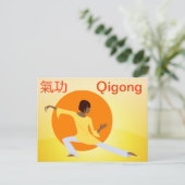 Carte postale Qigong (Debout devant)