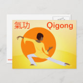 Carte postale Qigong (Devant / Derrière)