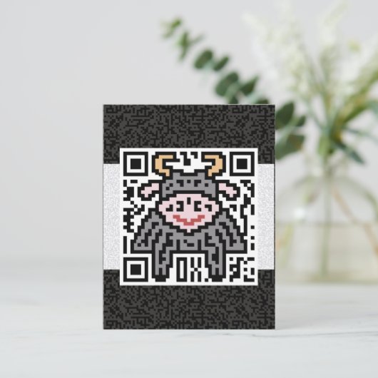 Carte Postale QR Code de l'Ox (Debout devant)