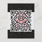 Carte Postale QR Code du porc (Devant)