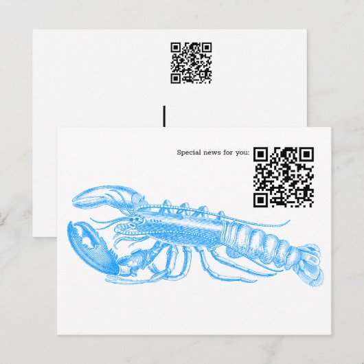 Carte postale QR Code Hummer (Devant / Derrière)