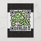 Carte Postale QR Code le dragon (Devant)
