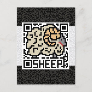 Carte Postale QR Code le mouton