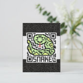 Carte Postale QR Code le serpent (Debout devant)