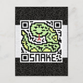Carte Postale QR Code le serpent (Devant)