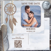 Carte postale QR Code pour Sauvegarder la Date Dre