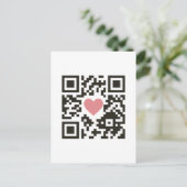 Carte Postale QR Love Code (Debout devant)