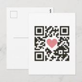 Carte Postale QR Love Code (Devant / Derrière)