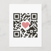 Carte Postale QR Love Code (Devant)