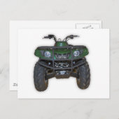Carte Postale quad bike - atv (Devant / Derrière)