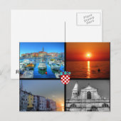 Carte Postale Quad photos de Rovinj (Devant / Derrière)