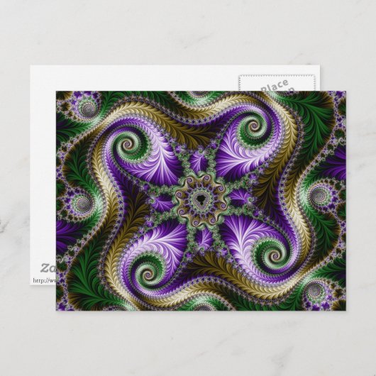 Carte postale "Quadra" fragile (Devant / Derrière)