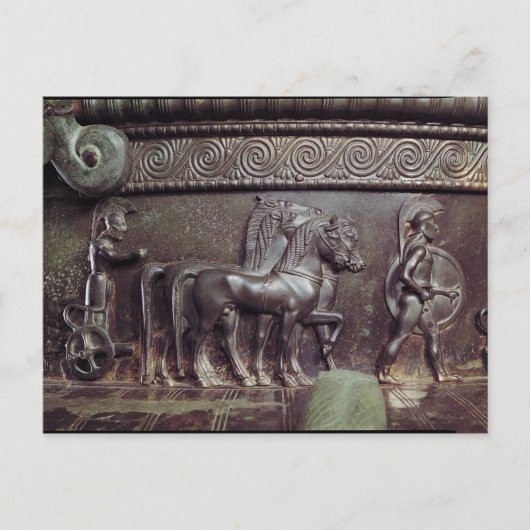 Carte Postale Quadriga et Hoplite (Devant)