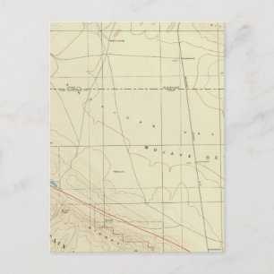 Carte Postale Quadrillage de Palmdale montrant San Andreas Rift
