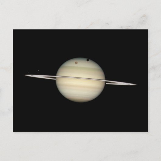 Carte Postale Quadruple transit de la Lune de Saturne (Devant)