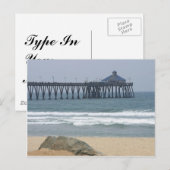 Carte Postale Quai À La Plage Imperial (Devant / Derrière)