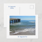Carte Postale Quai à St Augustine Postcard (Devant / Derrière)