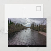 Carte Postale Quai de rivière (Devant / Derrière)