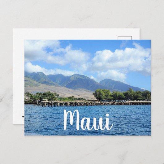 Carte Postale Quai Mala à Lahaina Maui (Devant / Derrière)