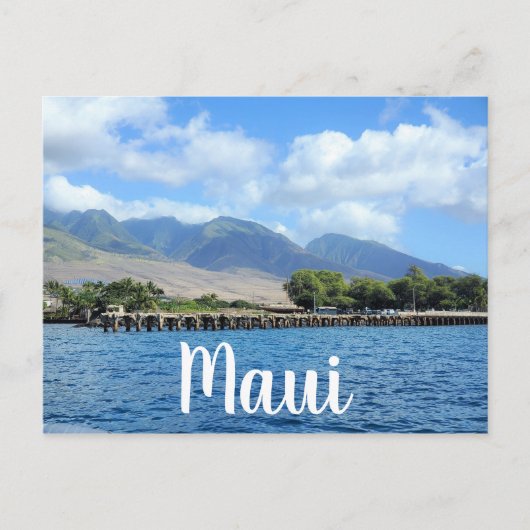 Carte Postale Quai Mala à Lahaina Maui (Devant)