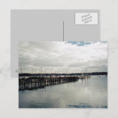Carte Postale Quai pour bateaux (Devant / Derrière)