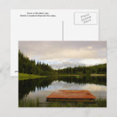 Carte Postale Quai sur le lac Marshall (Devant / Derrière)