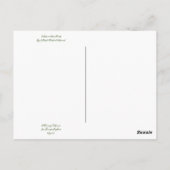 Carte postale Quail Bush en Californie (Dos)