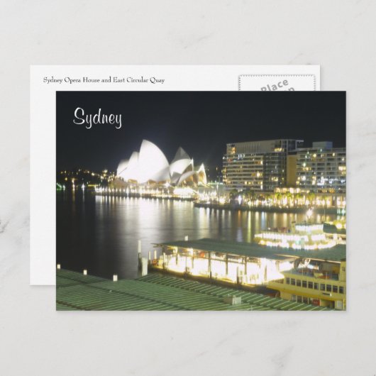 Carte Postale quais opéra (Devant / Derrière)