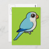 Carte Postale Quaker bleu (Devant / Derrière)